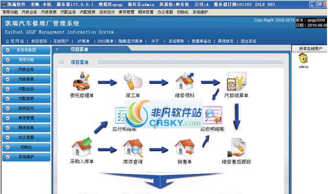 凯瑞汽车维修管理软件 v2.7 凯瑞汽车维修管理软件 v2.7