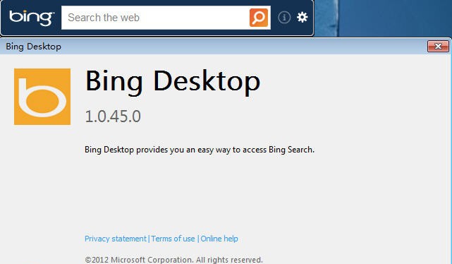 Microsoft Bing Desktop v1.0.45.5 Microsoft Bing Desktop v1.0.45.5