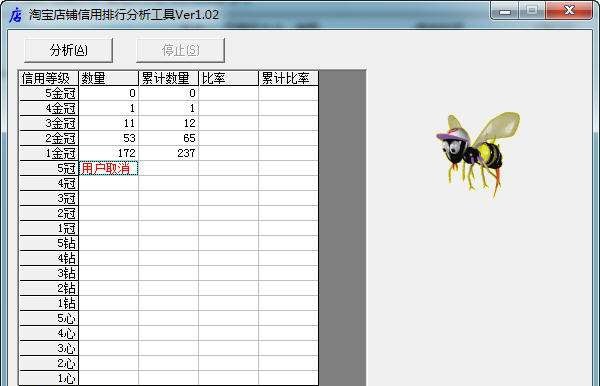 淘宝店铺信用排行分析工具 v1.05 淘宝店铺信用排行分析工具 v1.05