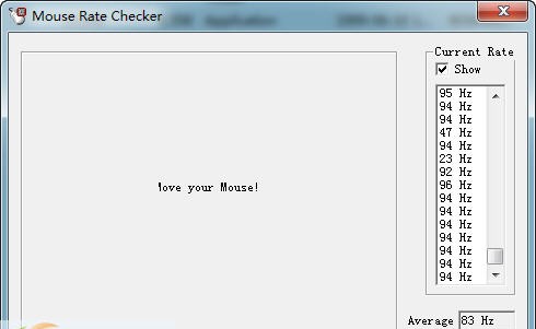 鼠标速率测试器 Mouse Rate Checker v1.5 鼠标速率测试器 Mouse Rate Checker v1.5