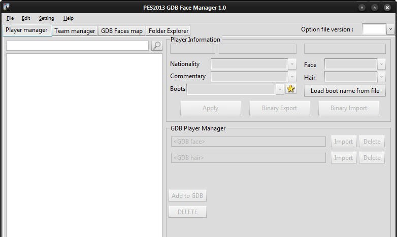 实况足球2013GDB脸型管理器 v1.5 实况足球2013GDB脸型管理器 v1.5