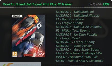 极品飞车14热力追踪全属性修改器 v1.6 极品飞车14热力追踪全属性修改器 v1.6