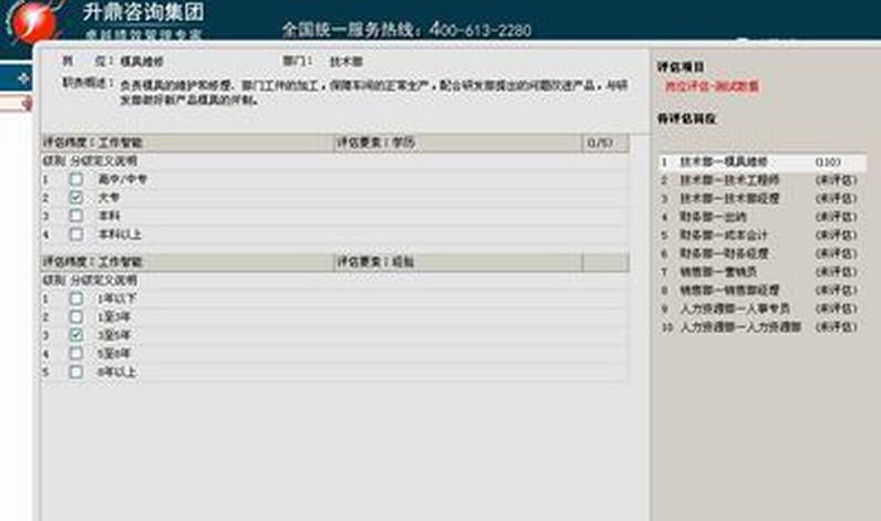 升鼎咨询岗位评估与胜任力测评软件 v2.6 升鼎咨询岗位评估与胜任力测评软件 v2.6