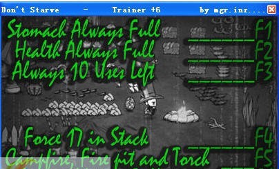 饥荒六项修改器 v1.8 饥荒六项修改器 v1.8