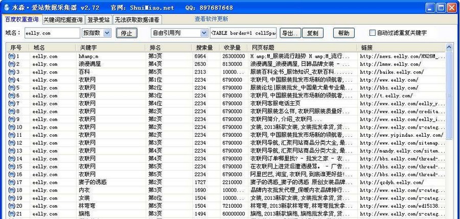 水淼爱站数据采集器 v3.8.1.5 水淼爱站数据采集器 v3.8.1.5