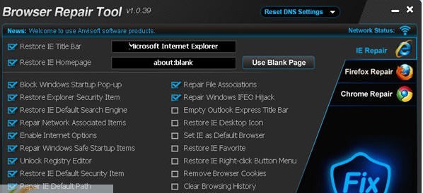 IE浏览器修复工具 v8.12 IE浏览器修复工具 v8.12