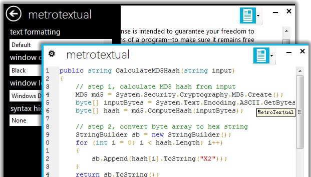 metro文本编辑器(MetroTextual) v2.0.10 metro文本编辑器(MetroTextual) v2.0.10
