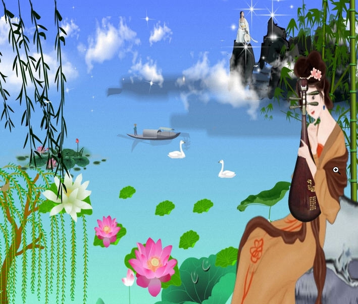 屏保(古典水墨音画仙女美景) v1.4 屏保(古典水墨音画仙女美景) v1.4