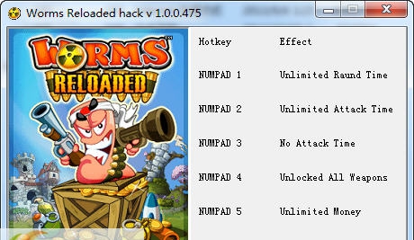 百战天虫重装上阵五项修改器 v1.5 百战天虫重装上阵五项修改器 v1.5