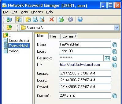 Network Password Manager v4.12 Network Password Manager v4.12