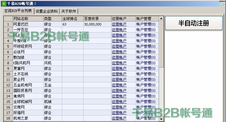 千易b2b帐号通 v1.8 千易b2b帐号通 v1.8