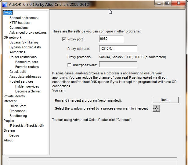 Advanced Onion Router v0.3.1.9 Advanced Onion Router v0.3.1.9