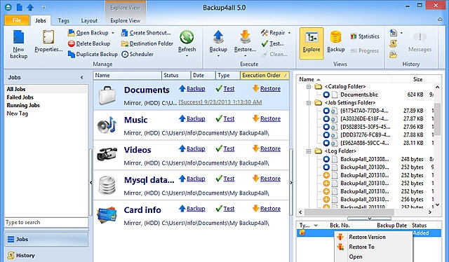 Backup4all(数据备份软件) v8.7.310.6 Backup4all(数据备份软件) v8.7.310.6