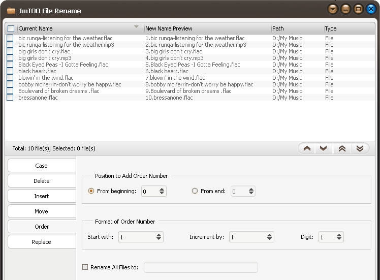ImTOO File Rename v1.5 ImTOO File Rename v1.5