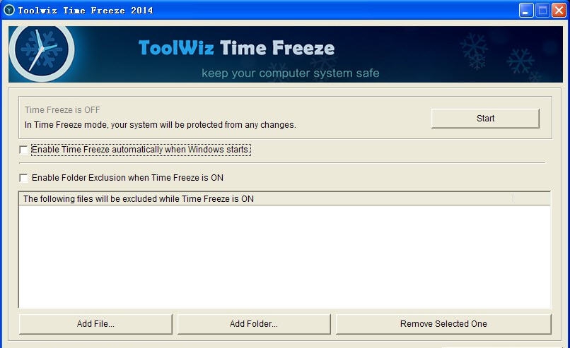 Toolwiz Time Freeze v4.3.1.5006