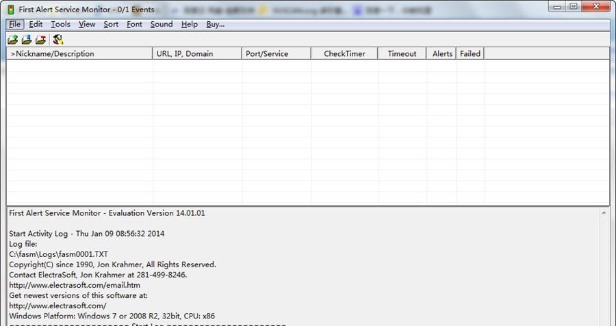 First Alert Service Monitor v16.06.07 First Alert Service Monitor v16.06.07