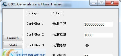 命令与征服将军之绝命时刻四项修改器 v1.6 命令与征服将军之绝命时刻四项修改器 v1.6