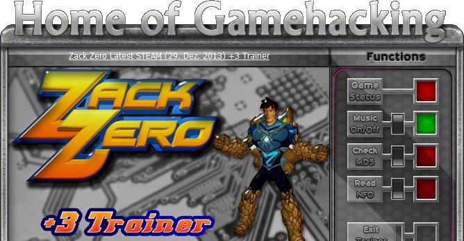 扎克零号十项修改器 v1.12 扎克零号十项修改器 v1.12