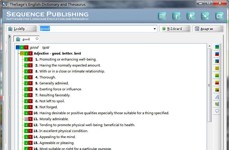 TheSage(二十万词汇量英语词典) v7.32.2709 TheSage(二十万词汇量英语词典) v7.32.2709