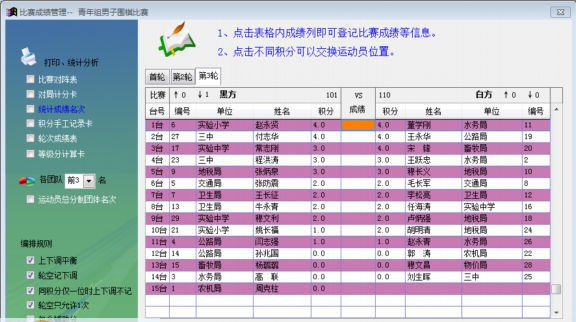 索美象棋围棋比赛编排管理软件 v7.8.7 索美象棋围棋比赛编排管理软件 v7.8.7