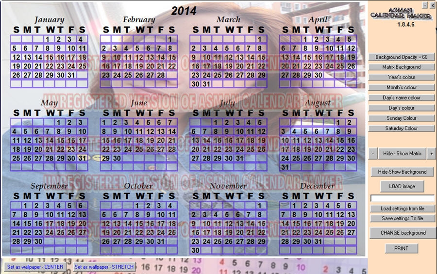 Asman Calendar Maker v1.8.4.11