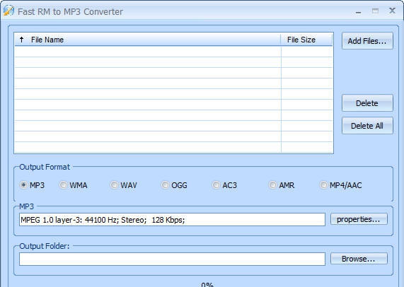 Fast RM to MP3 Converter v4.7 Fast RM to MP3 Converter v4.7
