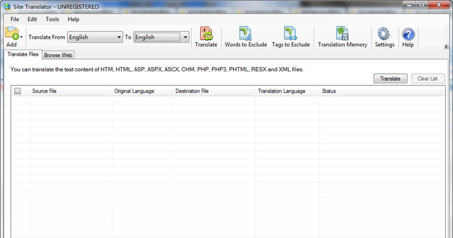 Site Translator v4.20 Site Translator v4.20