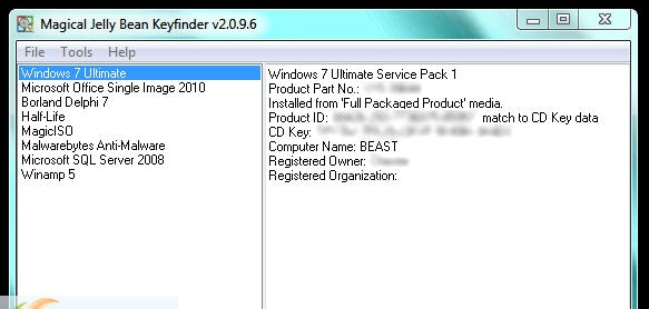 Magical Jelly Bean Keyfinder v2.0.10.17 Magical Jelly Bean Keyfinder v2.0.10.17