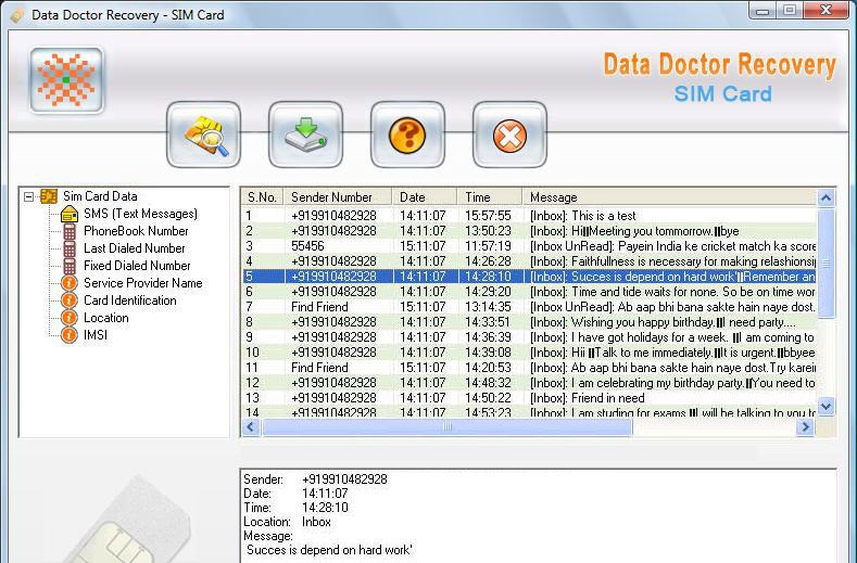 Sim Card Data Restore(SIM卡数据恢复） v1.7