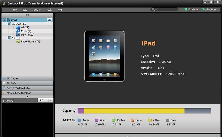 Emicsoft iPod Transfer(ipod转换器) v5.1.20 Emicsoft iPod Transfer(ipod转换器) v5.1.20