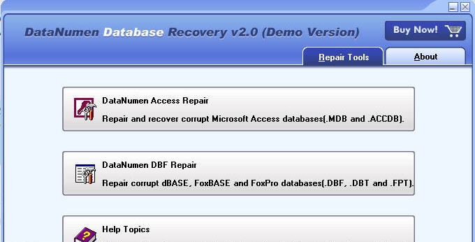 DataNumen Database Repair v2.4 DataNumen Database Repair v2.4