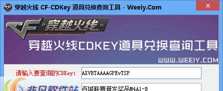 穿越火线CFCDKey查询工具 v1.6 穿越火线CFCDKey查询工具 v1.6