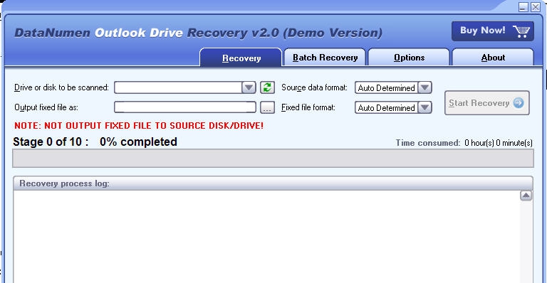 DataNumen Outlook Drive Recovery v2.5 DataNumen Outlook Drive Recovery v2.5
