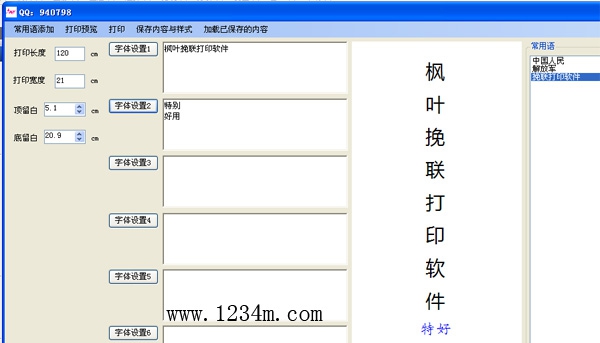 枫叶飘带打印软件 v3.12 枫叶飘带打印软件 v3.12