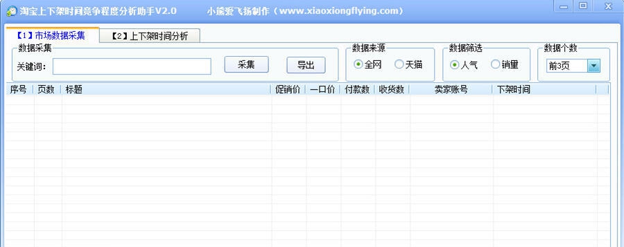 淘宝上下架时间竞争程度分析助手 v2.5 淘宝上下架时间竞争程度分析助手 v2.5