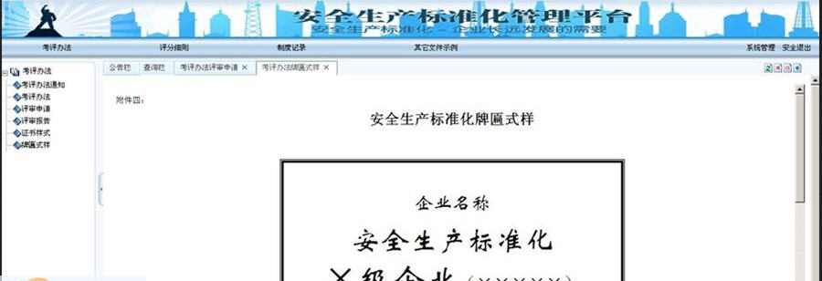 双赛安全生产标准化软件 v2.5