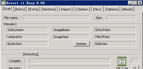 DIE(Detect it Easy) v1.4 DIE(Detect it Easy) v1.4