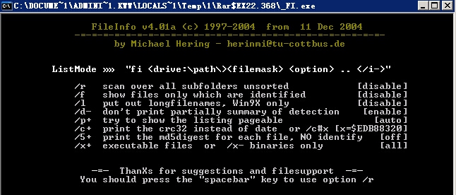 FileInfo v4.05 FileInfo v4.05