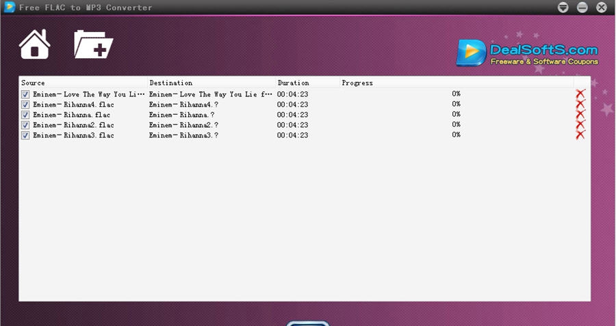 DealsoftsFLAC转MP3转换器 v1.0.0.5 DealsoftsFLAC转MP3转换器 v1.0.0.5