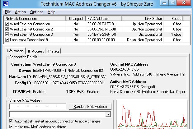 Technitium MAC Address Changer v6.12 Technitium MAC Address Changer v6.12