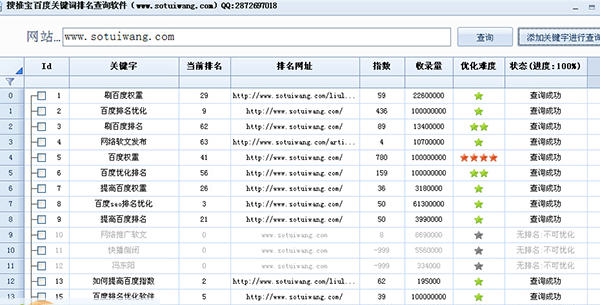 搜推宝百度关键词排名查询软件 v1.5 搜推宝百度关键词排名查询软件 v1.5