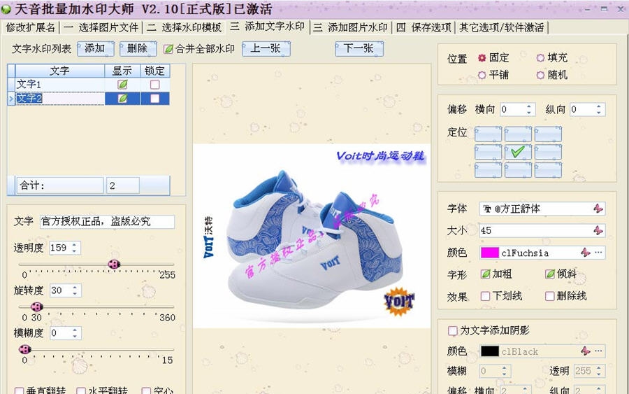天音批量加水印大师 v2.28 天音批量加水印大师 v2.28