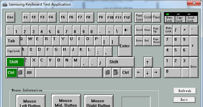笔记本键盘测试 v1.6 笔记本键盘测试 v1.6
