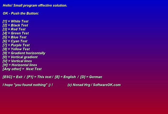 IsMyLcdOK v3.50 IsMyLcdOK v3.50