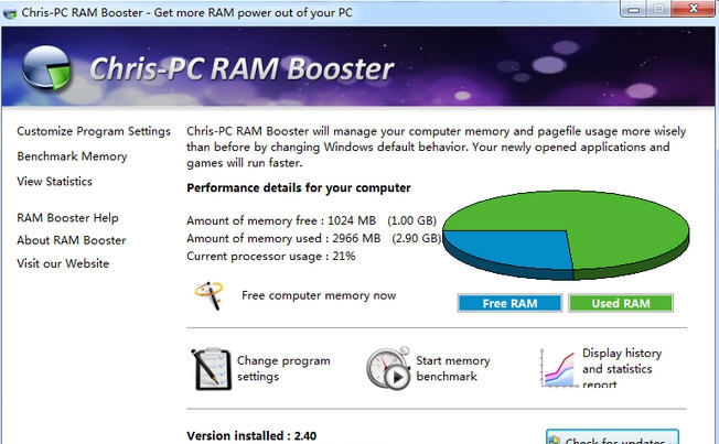 Chris-PC RAM Booster(内存优化工具) v5.05.35 Chris-PC RAM Booster(内存优化工具) v5.05.35