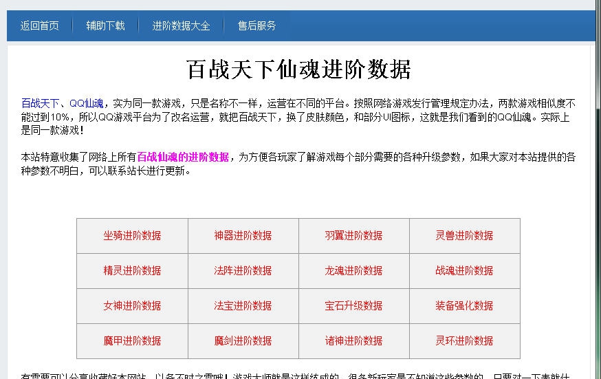 百战天下进阶数据助手 v1.4 百战天下进阶数据助手 v1.4