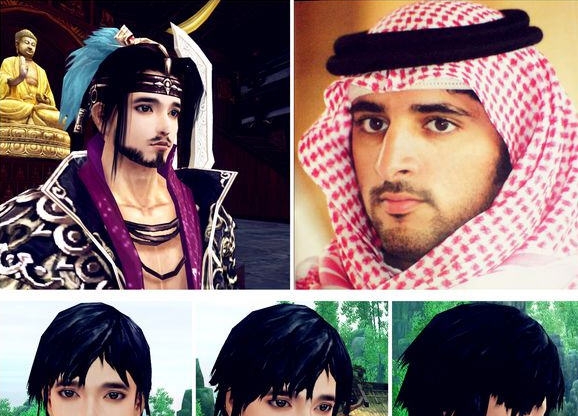 剑三成男迪拜王子版脸型 v1.7 剑三成男迪拜王子版脸型 v1.7