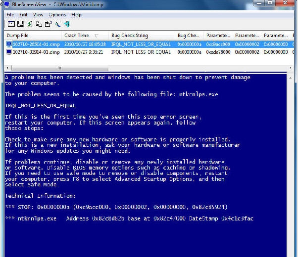 BlueScreenView(蓝屏解析工具) v1.61