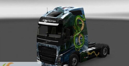 欧洲卡车模拟2中国龙皮肤mod v1.5 欧洲卡车模拟2中国龙皮肤mod v1.5