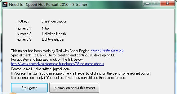 极品飞车14热力追踪3通用修改器 v1.5 极品飞车14热力追踪3通用修改器 v1.5